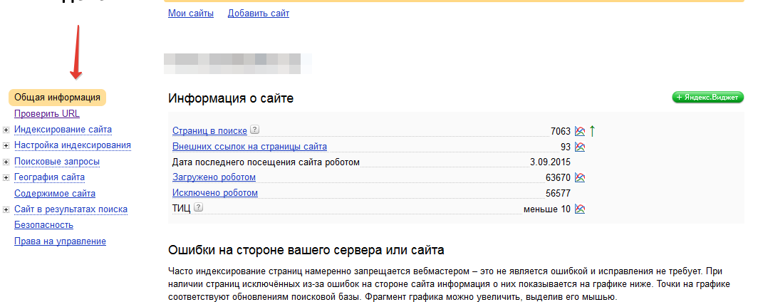 инструмент проверки URL в Яндекс